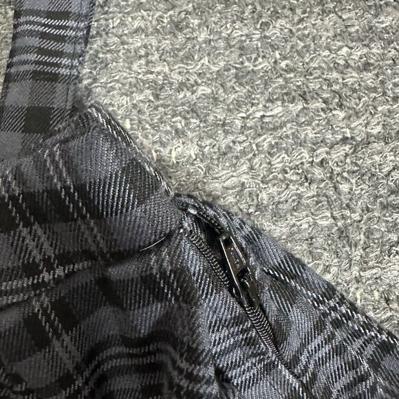 Hot Topic Skirt Women Small Gray Plaid Grunge Punk Academia Suspenders School - Picture 4 of 9